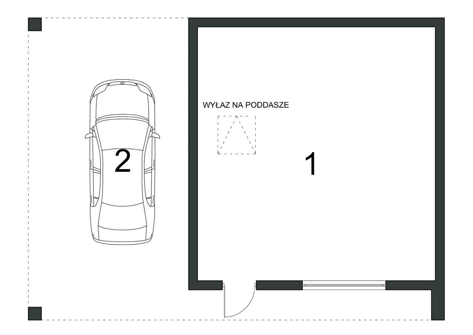 Projekt budynku gospodarczego BK-42